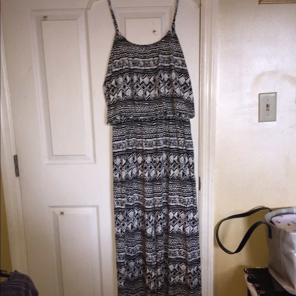 Black and White Print Jumpsuit